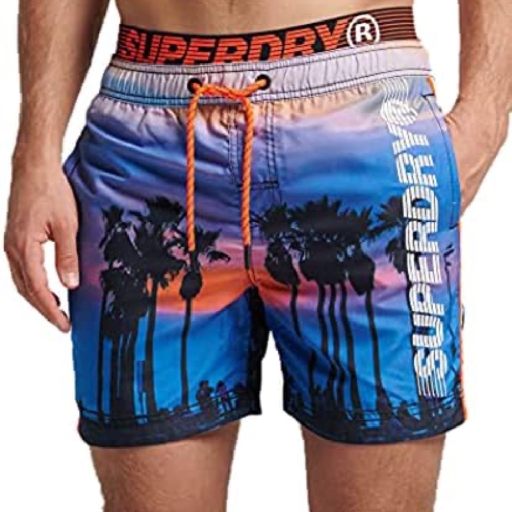 Superdry Men's‎ Sunset Palm Swim Shorts xl
